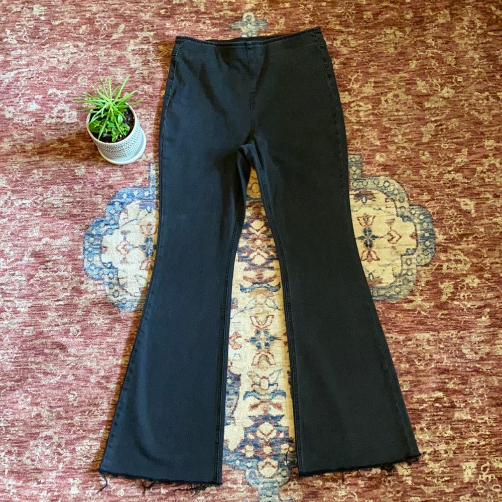 Knox Rose Black Flare Jean Medium
